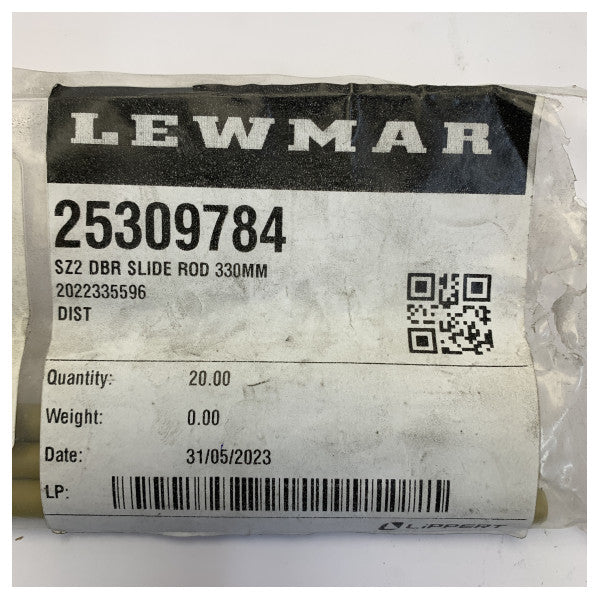 Lewmar 25309784 SZ2 DBR glide stang 330 mm 