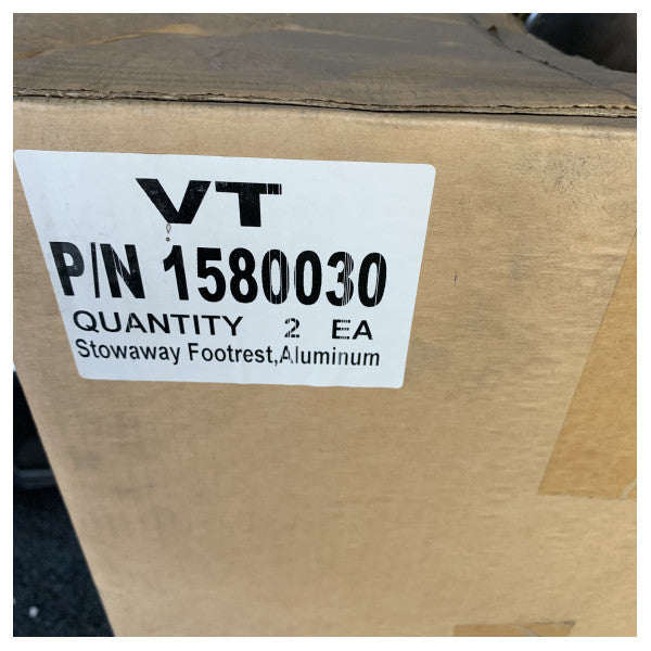 Vetus PRESREST aluminium footrecht for President II pilot seat