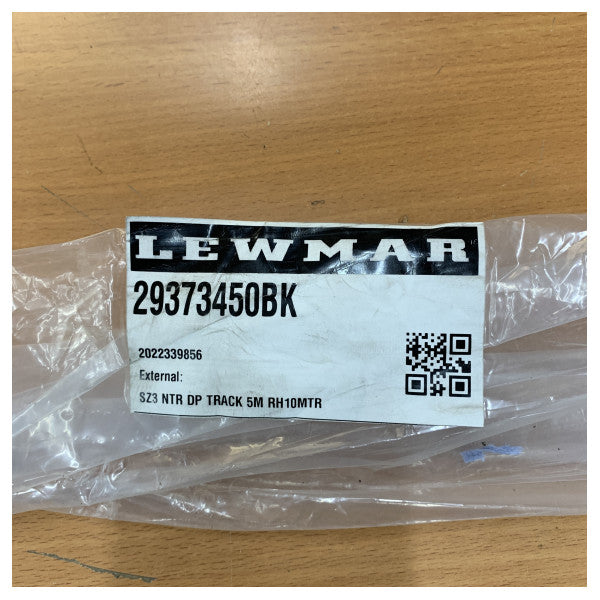 Lewmar Μέγεθος 3 NTR DP Προτρυπημένη Καμπύλη Ράγα 5m x HR10M- 29373450BK 