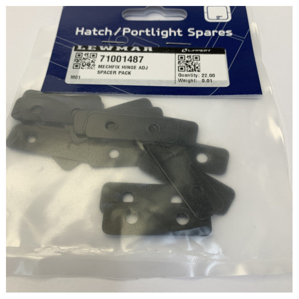 Lewmar 71001487 Mechfix Ħinge Adjustable Spacer Pack 