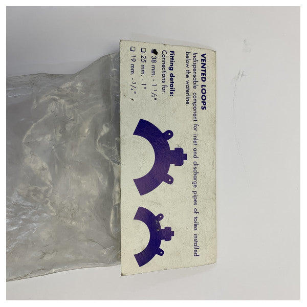 Ocean Technologies Nylon Marine Toiletsifon 38 mm med ventil Yacht-affaldssystem 