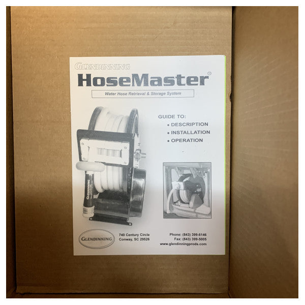Glendinning Hosemaster 12V 35 ft 1/2-tommer vandslangetromle 05510-12-35 