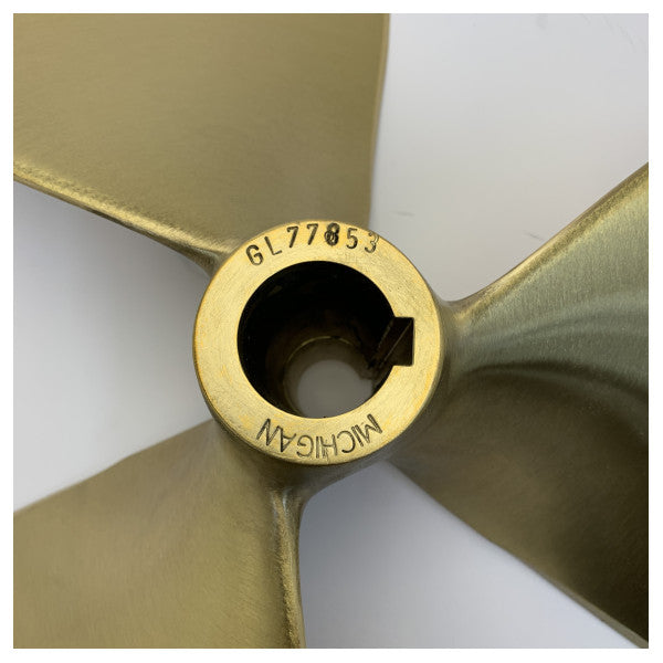 Michigan Propellers 3-Blade Brass Propeller GL352 24x22 RH 40mm - 668404 