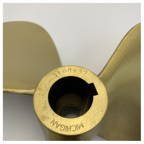 Michigan Propellers 3-Blade Brass Propeller GL352 25x22 RH 45mm - 668410 