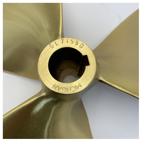 Michigan Propellers 3-blads messingpropell GL352 24x18 RH 40 mm - 668389 