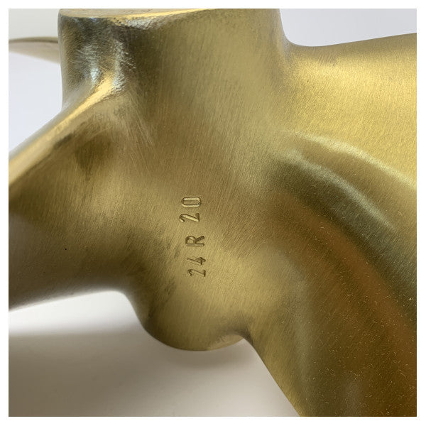 Michigan Propellers 3-bladet messingpropel GL352 24x20 RH 40 - 668390 