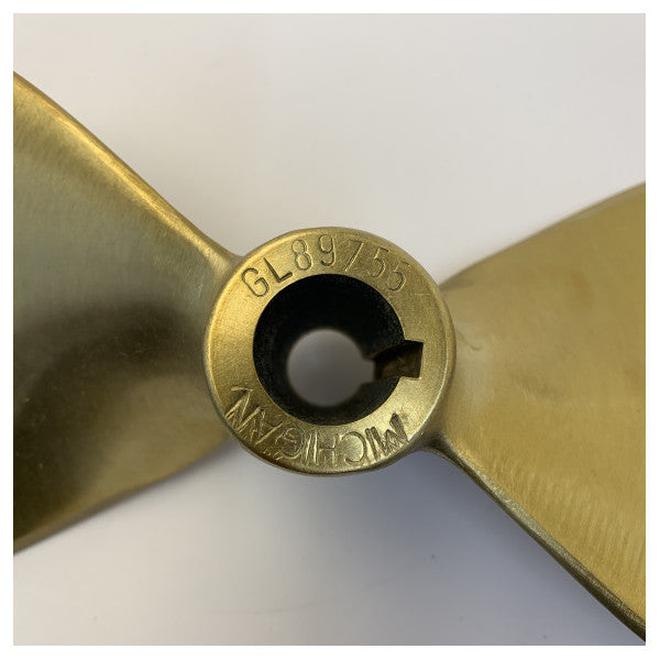 Michigan Propellers 2-Blatt Messing-Propeller GL235 13x10 RH 25mm - 576779 
