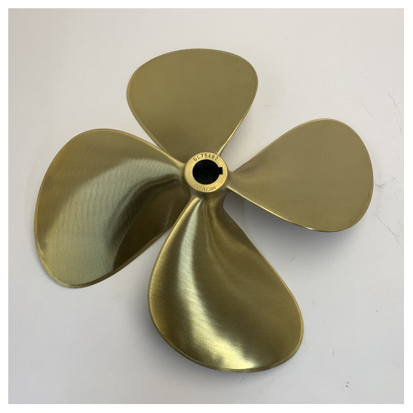 Michigan Propellers 4-bladet messingpropel GL469 20x17 LH 35 mm - 860553 