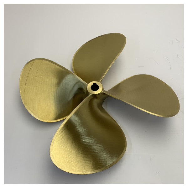Michigan Propellers 4-bladet messingpropel GL469 20x17 LH 35 mm - 860553 