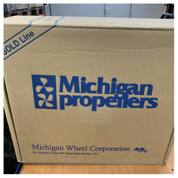 Michigan Propellers 4-bladet messingpropel GL469 20x17 LH 35 mm - 860553 