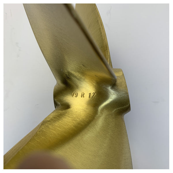 Michigan Propellers 4-Blatt Messingpropeller GL469 19x1 RH 35mm - 850012 