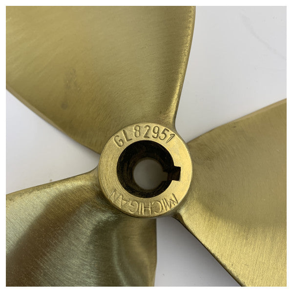 Michigan Propellers 3-blads messingpropell GL352 14x8 LH 25mm - 667291 