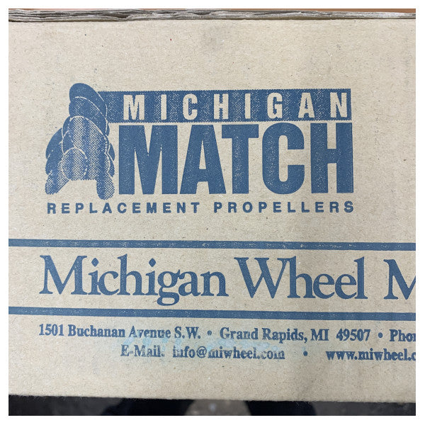 Michigan Match 3-bladet aluminiumsbådpropel 10 3/8 x 13 RH - 31048 