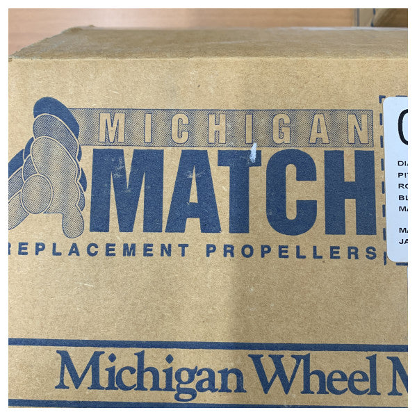 Michigan Match 3-Blatt Aluminium-Bootspropeller 9 x 9 RH - 218078 