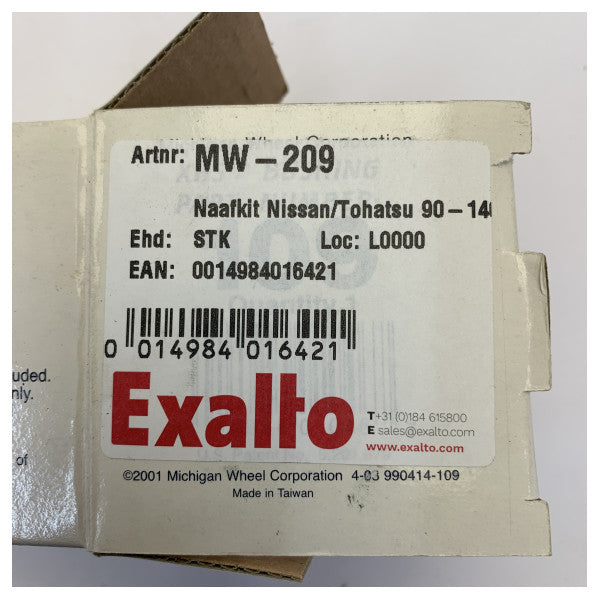 Michigan MW-209 Propeller Hub Kit F1 Series Octagonal Bushing Kit
