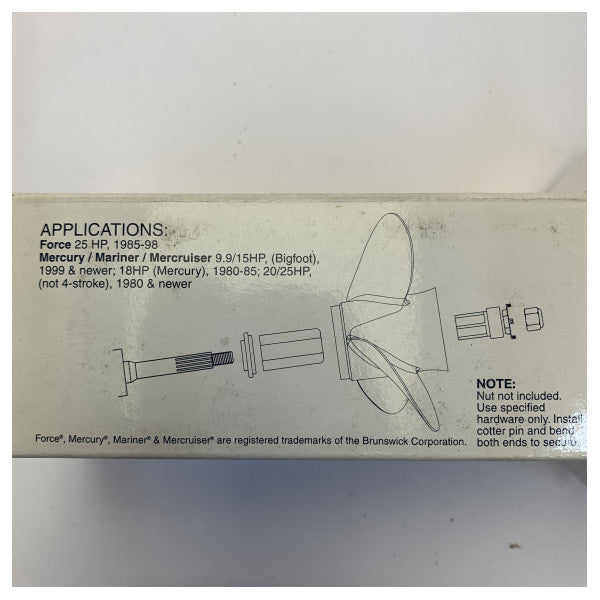 Michigan Wheel XHS propellernavsett for Mercury 18-25 HK - 99128 