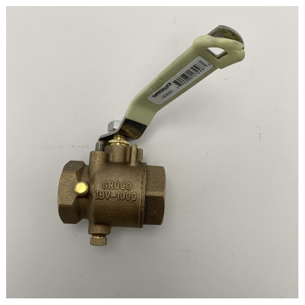 Groco 1 1/4 inch brons close of valve - 163024