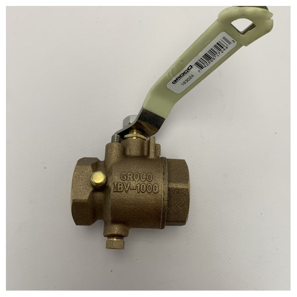 Groco 1 1/4 inch brons close of valve - 163024