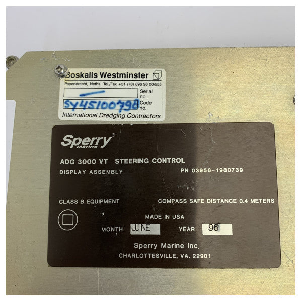 Sperry ADG-3000-VT upravljačka jedinica pomorskog autopilota - rabljeno stanje 