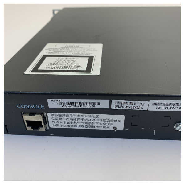 Cisco Catalyst WS-C2960-24LT 24-portars Ethernet-nätverksswitch - Begagnad 