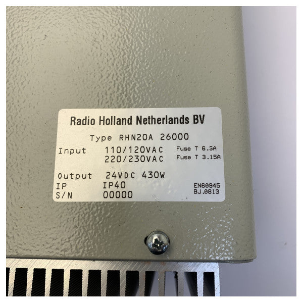 Radio Holland RHN20A-26000 Marine-Netzteil & Batterieladegerät - Gebraucht 