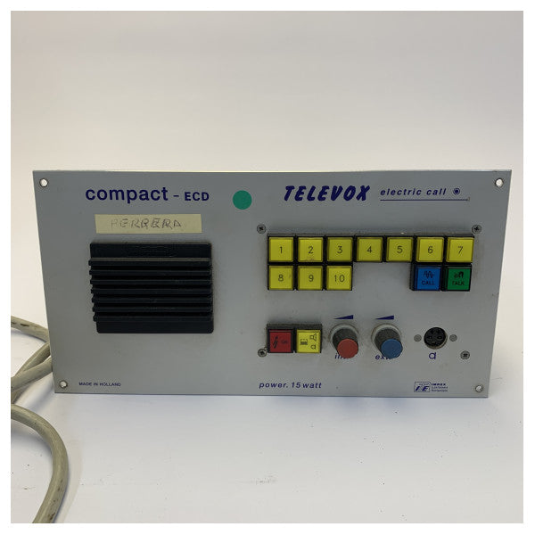 Televox Compact 10-ECD Marine Communication System Unit - Used 