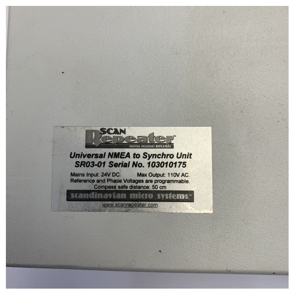 Scandinavian Micro Systems SR03-01Mk2 Unità di controllo del ripetitore girobussola - Usato 