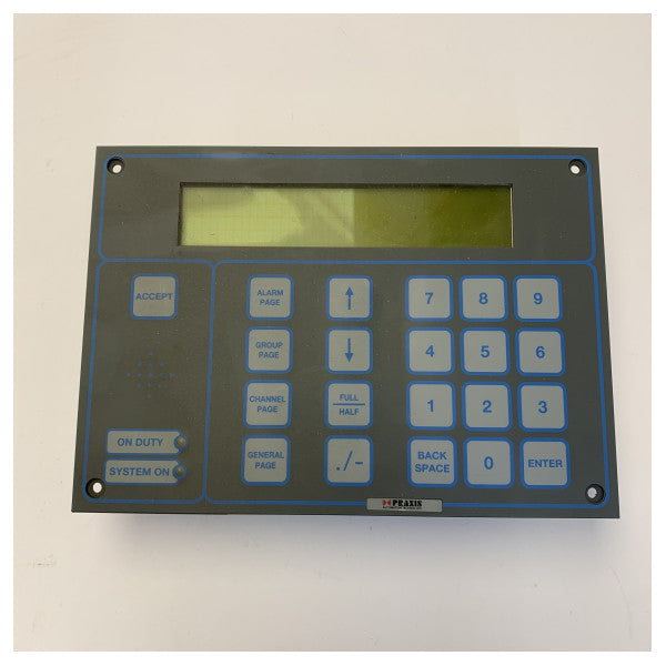 Praxis 98-6-021-600 Alarm Duty System -näyttömoduuli - Käytetty 