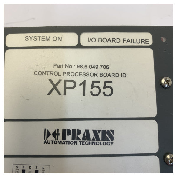 Praxis 98-6-049-706 Steuerungsprozessorplatine für die Marine-Automatisierung - Gebraucht 