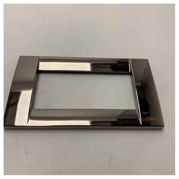 Vimar 16734.31 is a chrome black frame mounting plate.