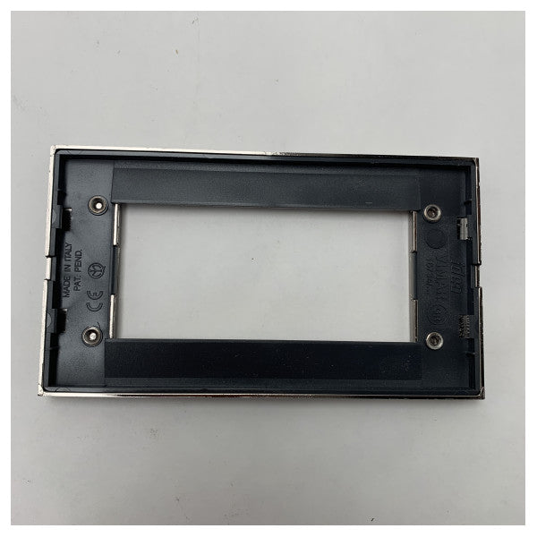 Vimar 16734.31 is a chrome black frame mounting plate.