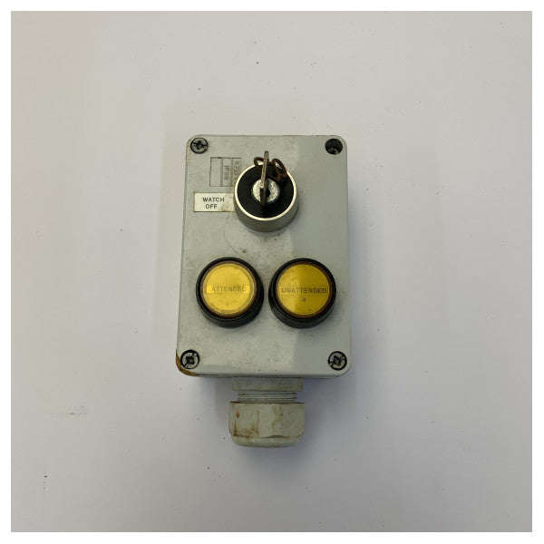 Praxis 93-0-359 Marine Control Panel with Key Switch Vessel Alarm System - Used