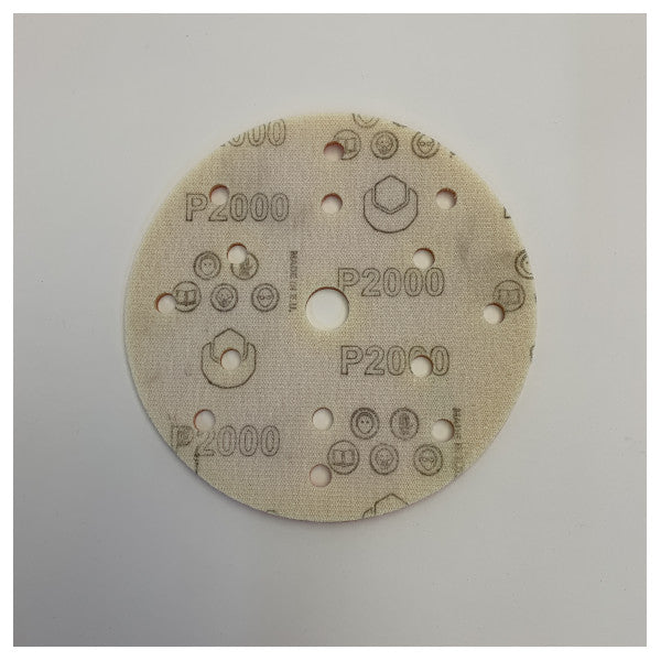 Nebraska Soft Touch Abrasive Sanding Disc Diam 150mm P2000 15 Holes
