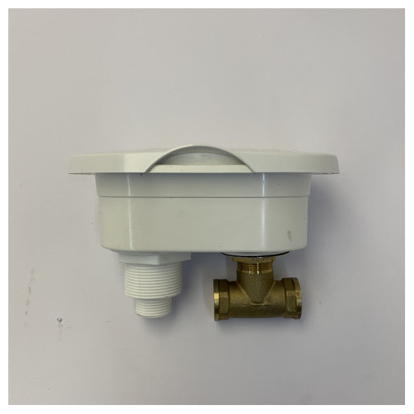 Nuova Rade Deck Washdown Water Outlet with White Cover and Hose 54607
