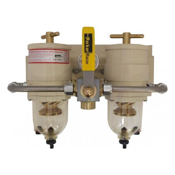 Racor 75500MAP Séparateur d’eau à double filtre à carburant marin série Turbine 