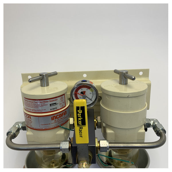 Racor 75500MAP Séparateur d’eau à double filtre à carburant marin série Turbine 