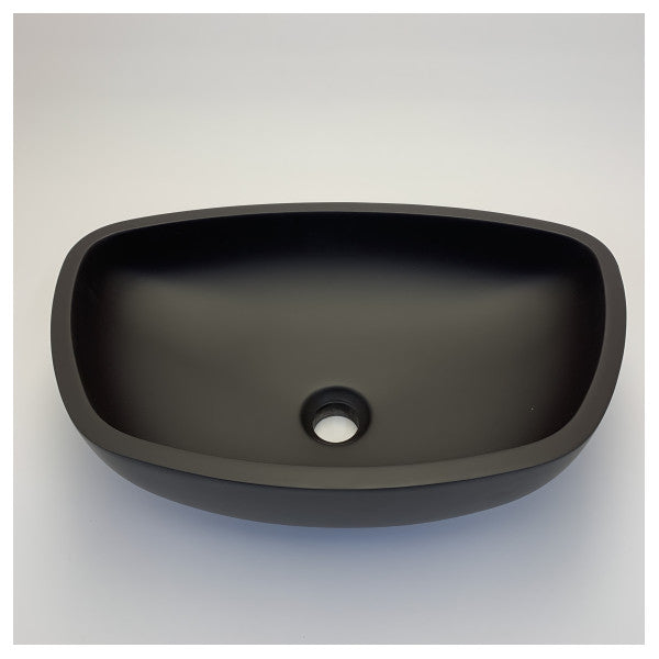 Раковина для ванної Glass Design Square Surface Mount New Quad PO33 Moka Opaco 