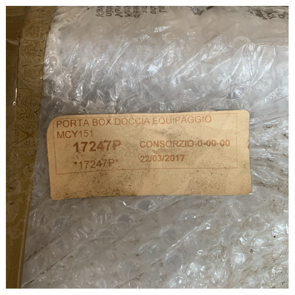 Parema SRL Salón Apertura de acero inoxidable Ducha por 190 x 52 cm