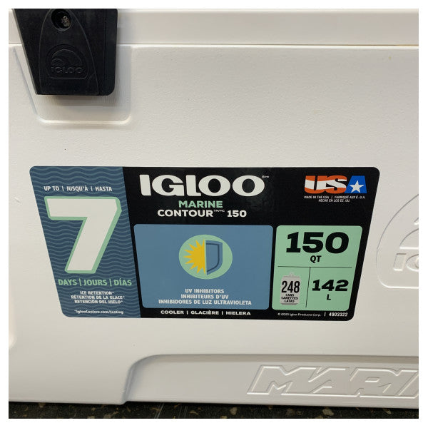 Igloo Marine Contour 150 rashladna kutija 142 l velika bijela morska ledenica 