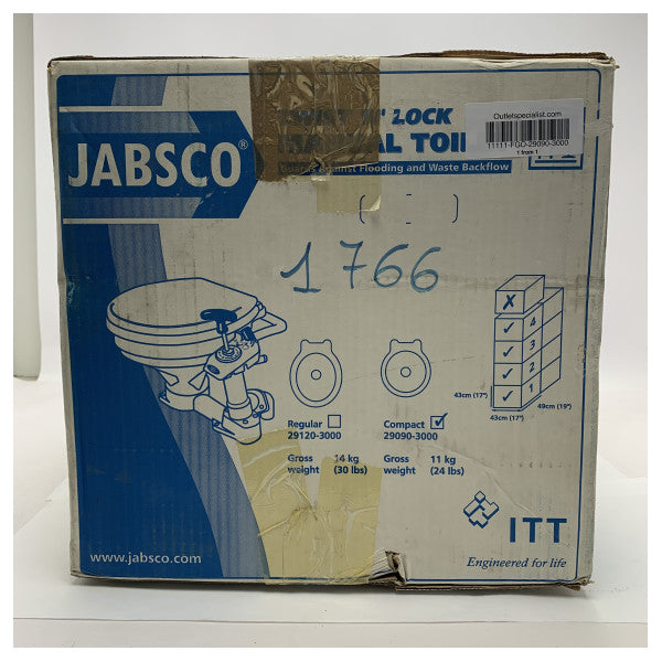 Jabsco 29090-3000 Twist- und Verriegelungs-Handpumpe für Marine-Toilette