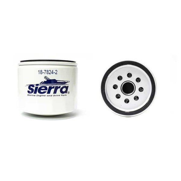 Sierra Marine 18-7824 screw on oil filter white