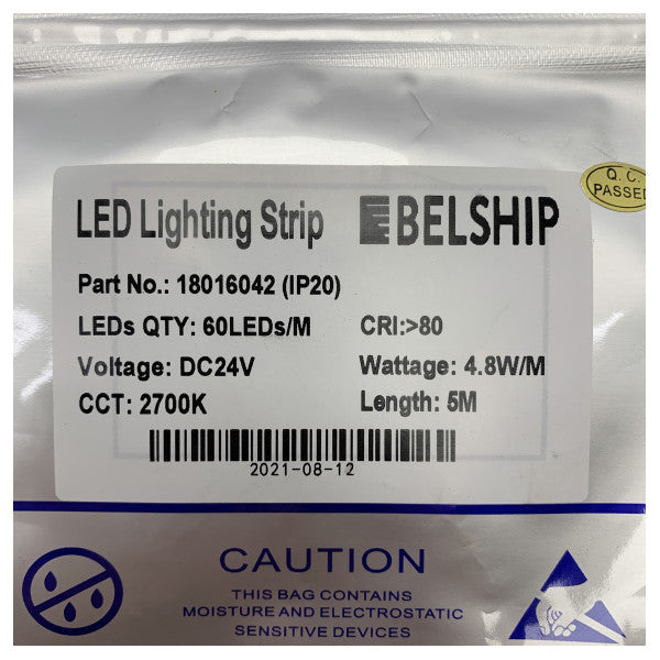 Belship LED lighting strip 24V | 2700K | 60LEDs/m - 18016042