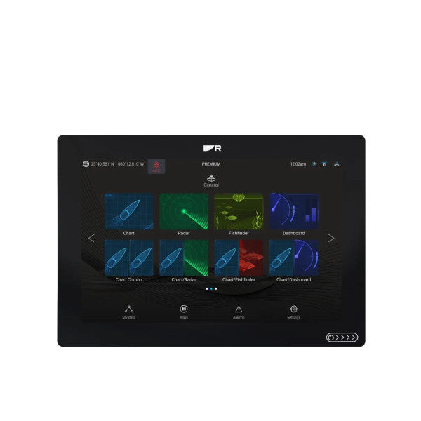 Raymarine Axiom 12 Plus MFD شاشة عرض متعددة الوظائف لرسوم الملاحة مقاس 12 بوصة - 