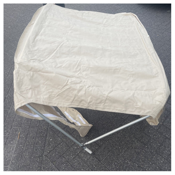 Cubierta de bimini para barco Cranchi Start 21 de 175 cm x 100 cm con marco duradero y paneles laterales transparentes 