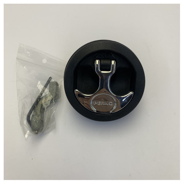 Perko 4503-0166 Flush Mount Marine Latch with Chrome T-Handle 