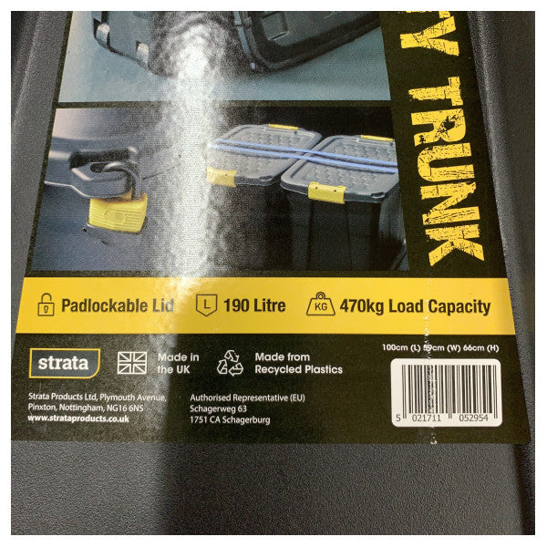 Strata Heavy Duty spremnik za pohranu s sigurnim kopčama - izdržljiv pomorski univerzalni kovčeg 