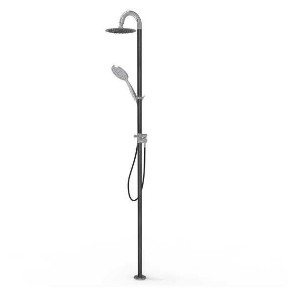 Elka 7085P-D-C Luxury Yacht Matt Black Carbon Deck Shower System Removable 