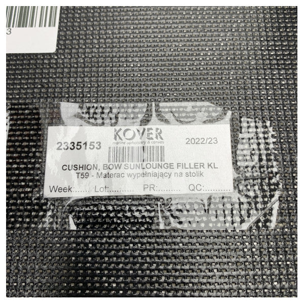 Uttern T59 Bow Sunlounge Filler Cushion Anthracite - 2335153 