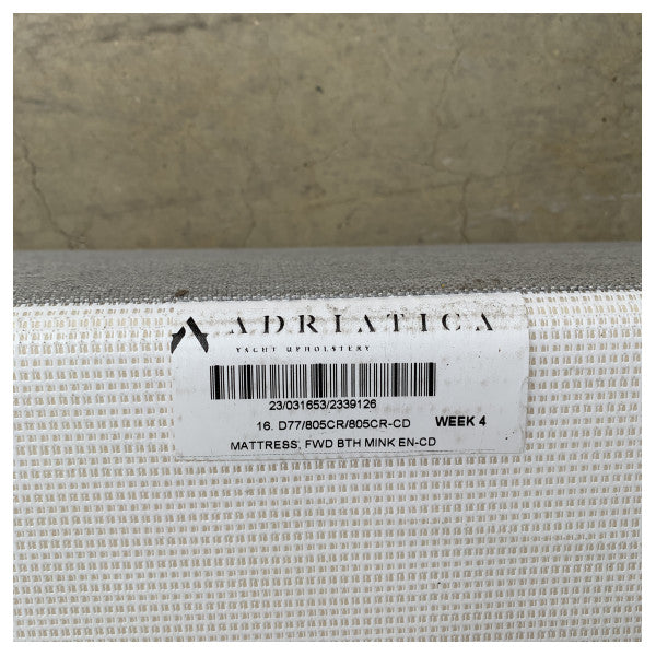 Coussin de cabine avant Uttern D77 et croiseur Quicksilver 805 