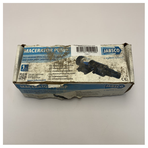 Jabsco 18590-2092 is a 12V pump for a black water toilet.